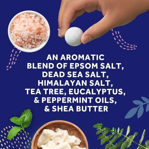 Amopé Pedi Perfect Foot Soak Bath Bombs - Relaxing Spa Fizzies 28ct