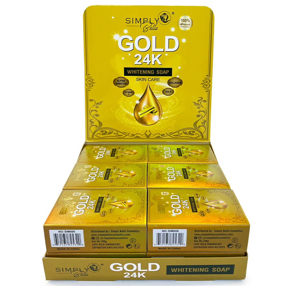 24K GOLD WHITENING 100% NATURAL SOAP