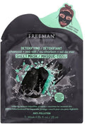 Freeman Detoxifying Charcoal + Sea Salt Sheet Mask 0.84 fl oz Anti-Pollution