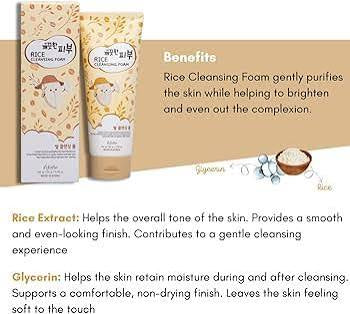 Esfolio Rice Facial Cleansing Foam